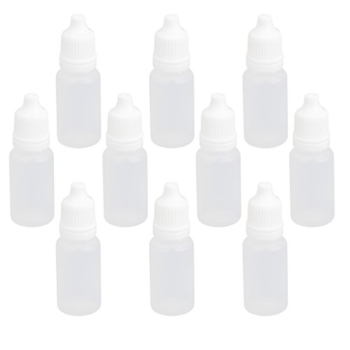 Cutefly 10 Stk. 10ml Leeren Plastik Squeezable Tropfflaschen Für Augentropfen Labor Flüssigkeit von cutefly