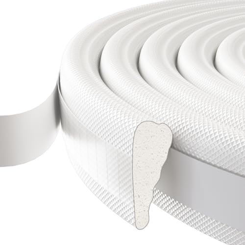 Türdichtung Fensterdichtung Dichtungsband Schaumstoff Selbstklebend,Tür Fenster Dichtung Dichtungsband,Haustür Türrahmen Dichtung,Door Seal,Zugluftstopper Dichtband Fenster (Weiß,5M) von cuysfead