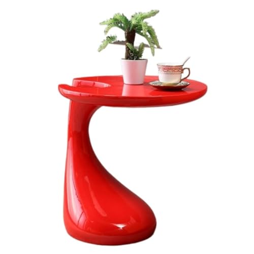 cvking Couchtisch Ecktisch, Sofa-Beistelltisch, Kreative Moderne Mode, Wohnzimmer, Kleiner Couchtisch, Einfache Nachttisch-Persönlichkeit Coffee Table (Color : Red, Size : A) von cvking