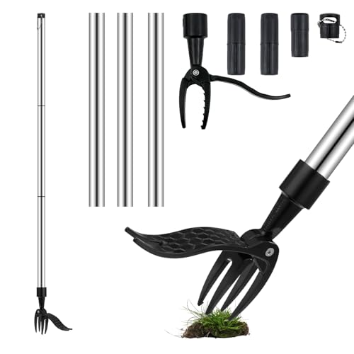 Neues abnehmbares Werkzeug zur Unkrautentfernung, Unkrautstecher Gartenmesser, Rasenkantenstecherm, Weed Remover Tool, Unkraut Stecher, Garten-Hand-Unkrautjäter, jäter für Entfernen von Unkraut von cwdvovy