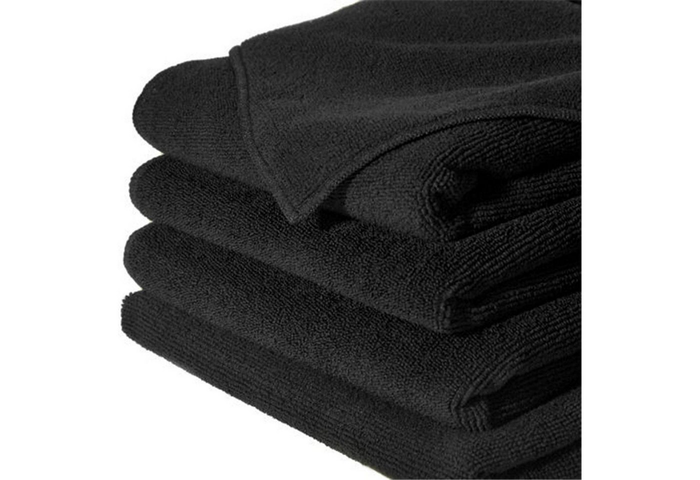 cwonlineshop Handtuch Set Duschtuch Badetuch Frottee 100% Baumwolle, (Spar-Set, 8-tlg), 4 Teilig oder 8 Teiliger Set (Handtuch (50x90 cm) Schwarz von cwonlineshop