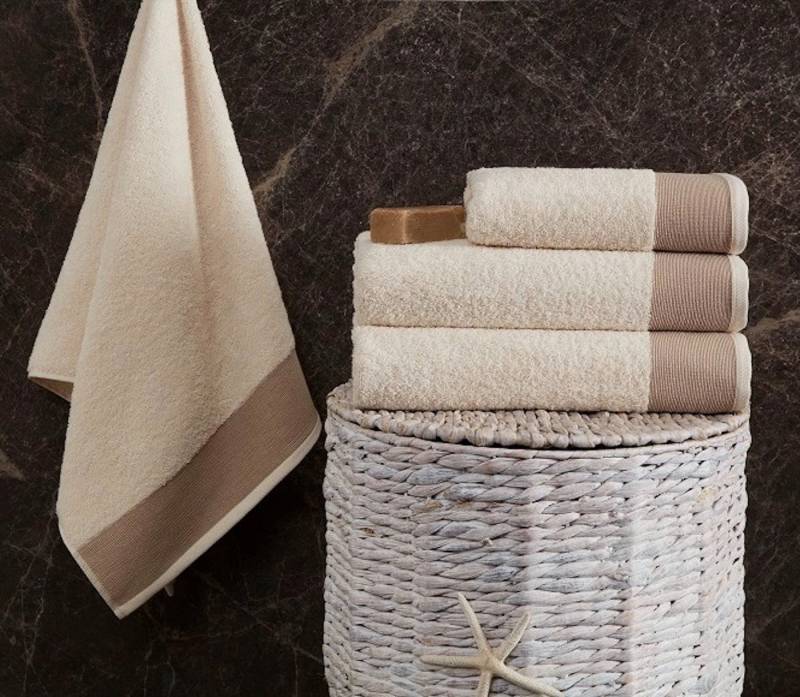 cwonlineshop Handtuch Set Handtücher Badetuch Luxus Sets Premium Qualität«, (Spar-Set, 4-St), (2x Handtuch 50x90 cm)2x Badetuch 70x140 cm)(A-HT010 Natur) von cwonlineshop