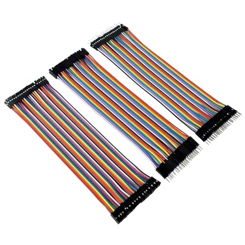 3 Stück Jumper Wire 40x 20cm für Arduino, Jumper Kabel 28AWG M2M/ F2M / F2F Male-Female Drahtbrücken von cxxtkcxxlc
