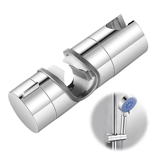 Duschkopfhalterung, Handbrause Halterung Duschkopf, Verstellbar Brausehalter Duschhalterung Ohne Bohren, Universal Duschkopfhalterung für Duschstange mit 360° Drehfunktion, Verchromt von cxxtkcxxlc