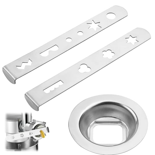 Spritzgebäckvorsatz Gebäckvorsatz, 9 Verschiedene Formen, Edelstahl Spritzgebäckvorsatz für Fleischwolf, für Fleischwolf Küchenmaschine (Durchmesser 58mm) von cxxtkcxxlc