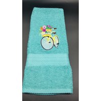Summer Bike - Bestickte Handtücher Handtuchfarben Nach Wahl Badezimmertücher Gesichtstücher Kostenloser Versand von cybergeeks2