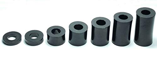 10x DISTANZHÜLSEN KUNSTSTOFF M10 SCHRAUBE 4MM BIS 26MM UNTERLEGSCHEIBEN 10x20 ROHR RUND HÜLSE Abstandhalter (Länge L = 24mm) von cyclingcolors