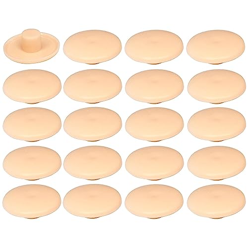 cyclingcolors 20x Abdeckkappen schraubenkappen, 4 x 2,7 x 11,8 mm, Confirmat Möbelkappe, Stöpsel, Universalschutz, Fichtenbeige von cyclingcolors