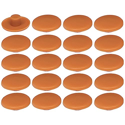 20 x Kunststoff-Abdeckkappen, 4 x 2,7 x 11,8 mm, Universalschutz, Karottenorange von cyclingcolors