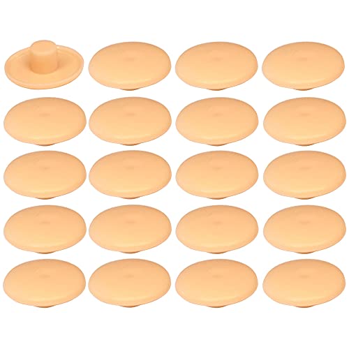 20 x Schraubenabdeckungen aus Kunststoff, 4 x 2,7 x 11,8 mm, Confirmat Möbelkappen, Lochschutz, universal, Beige Buche von cyclingcolors