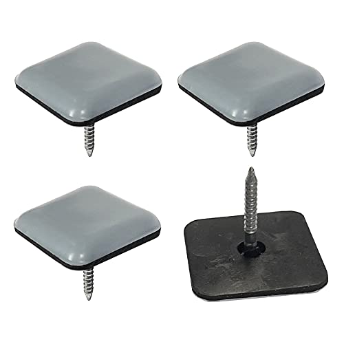 4x Möbelgleiter teflongleiter mit nagel quadrat möbelfüße gleitscheiben für möbel stuhl 37x37 mm von cyclingcolors