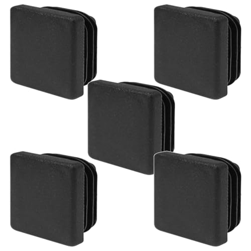 5x LAMELLENSTOPFEN QUADRATROHRE STOPFEN ROHRAUßEN ENDKAPPEN SCHWARZ 15x15 BIS 60x60MM (50x50mm) von cyclingcolors