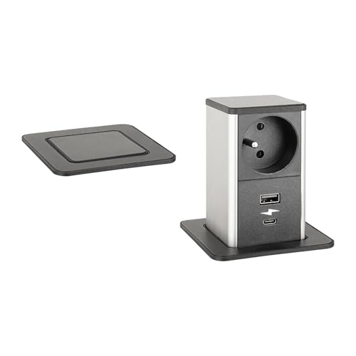 cyclingcolors 1 x Pull-out Steckdose 1 x 230 V 1 x USB A+C mit Kabel Länge 1,3 m Büro Home Office Schwarz cyclingcolors 1 x Pull-out Steckdose 1 x 230 V 1 x USB A+C mit Kabel Länge 1,3 m Büro Home Office Schwarz von cyclingcolors
