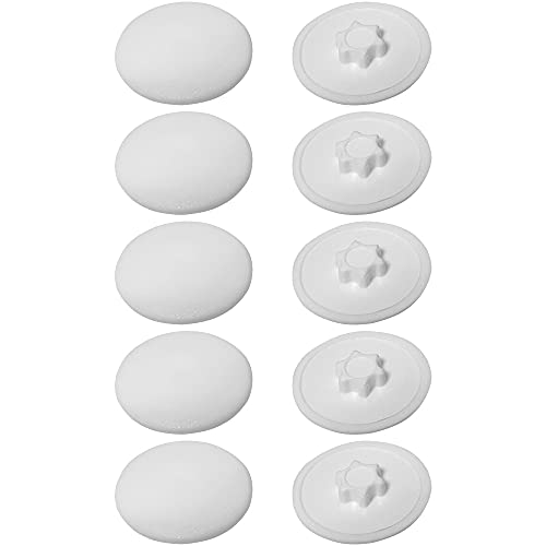 cyclingcolors 10x Abdeckkappen für Torx Schrauben Schraubenabdeckung schraubenkappen Kunststoff, Weiß T20 12mm von cyclingcolors