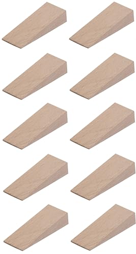 cyclingcolors 10x Holzkeile klein türmontage zum basteln breit möbel Türkeile holz Möbelkeile, 55mm x 20mm x 12mm von cyclingcolors