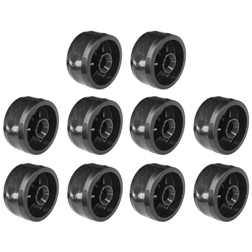 cyclingcolors 10x Kunststoff-Rollen 30mm Schwarz Laufrolle Führungsrolle Möbel Bett Schiebetür Tür Schublade Schrank von cyclingcolors