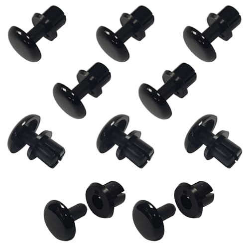 cyclingcolors 10x Kunststoffnieten Auto Befestigung Clips Universal Stoßstangen Zierleisten Plastikklips Spreiznieten Karosserie Befestigungssatz Ø5,1mm x 2,5mm-3,5mm von cyclingcolors