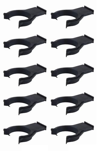 cyclingcolors 10x küchen sockelleisten clips möbelfuß Sockelblendenhalter befestigungsclip sockelfußclip sockelleistenfuß kunststoff, Ø 34mm schwarz von cyclingcolors