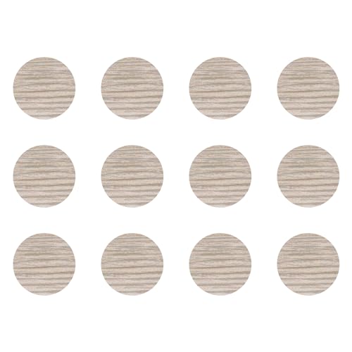 cyclingcolors 12x Abdeckkappen Selbstklebend 40 mm Schrank Regal Bohrloch Abdeckung zum kleben schutzkappen, Chêne ancona von cyclingcolors