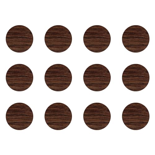 cyclingcolors 12x Abdeckkappen Selbstklebend 40 mm Schrank Regal Bohrloch Abdeckung zum kleben schutzkappen, Chêne canterbury von cyclingcolors