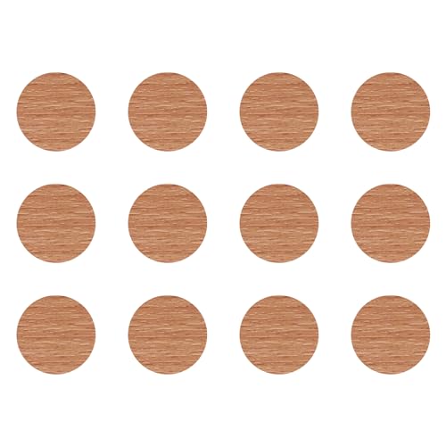 cyclingcolors 12x Abdeckkappen Selbstklebend 40 mm Schrank Regal Bohrloch Abdeckung zum kleben schutzkappen, Hêtre bavière von cyclingcolors
