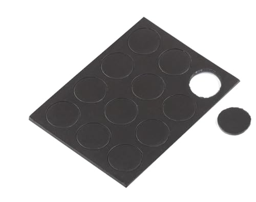 cyclingcolors 12x Magnet Selbstklebende 13mm rund Universal Möbel Lochabdeckung Stopfen kraftvoller Fototafelhalter Kühlschrank Küche von cyclingcolors