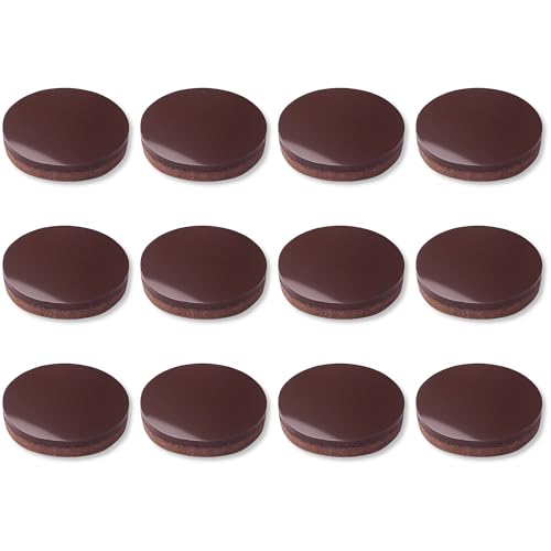 cyclingcolors 12x Silikon Pads antirutsch antivibration selbstklebend 18 mm füße möbelgleiter möbel rtv, braun von cyclingcolors