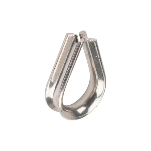 cyclingcolors 1x Kauschen Kausche Seilkauschen A4 Edelstahl Drahtseilkauschen für Drahtseilklemmen Drahtseil Seil Stahlseil Windenseil, 12mm von cyclingcolors
