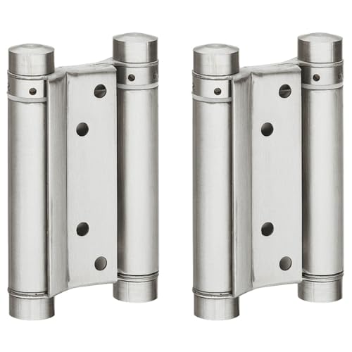 cyclingcolors 1x Paar Türscharniere Pendeltürband Double Action Federscharnier Türband Scharnier Café Saloon für ungefälzte Türen Zargen bis 22 kg, Stahl cyclingcolors 1x Paar Türscharniere Pendeltürband Double Action Federscharnier Türband Scharnier Café Saloon für ungefälzte Türen Zargen bis 22 kg, Stahl von cyclingcolors