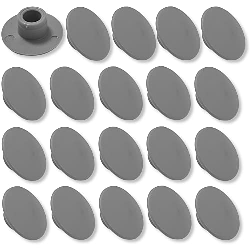 cyclingcolors 20x Abdeckkappen für Schrauben 3.6x12x2.5mm schraubenkappen Kunststoff möbel Abdeckung PZ, Grau von cyclingcolors