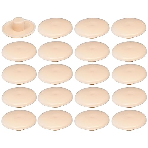 cyclingcolors 20x Abdeckkappen für schrauben Confirmat schraubenkappen 4 x 2,7 x 11,8 mm kunststoff möbel abdeckung, Sandbeige von cyclingcolors