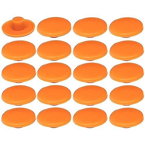 cyclingcolors 20x Abdeckkappen für schrauben Confirmat schraubenkappen 4 x 2,7 x 11,8 mm kunststoff möbel abdeckung, orange von cyclingcolors