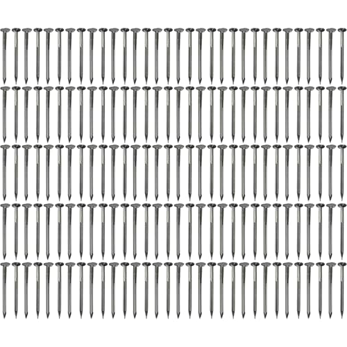 cyclingcolors 250x Kammzwecken Nagel Nägel Weichstahl Feingeschnittene Großer Rundkopf Lange Scharfe Spitzen Polstern Sessel Landschaft Modellbau, 8mm von cyclingcolors