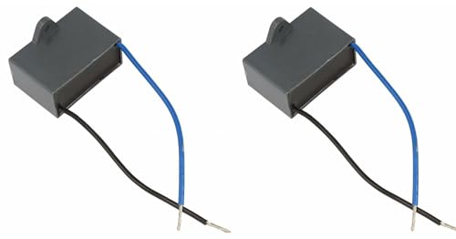 cyclingcolors 2x AnlaufKondensator MotorKondensator CBB61 2uF 450V 2 kabel 100mm Kondensator Elektromotor Kompressor Rasenmäher von cyclingcolors