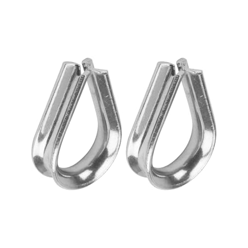 cyclingcolors 2x Kauschen Kausche Seilkauschen Verzinkter Stahl Drahtseilkauschen für Drahtseilklemmen Drahtseil Seil Stahlseil Windenseil, 13mm von cyclingcolors