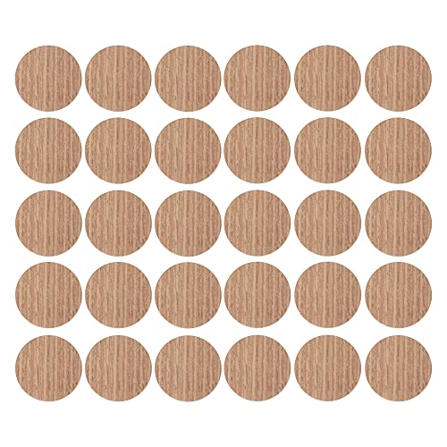 cyclingcolors 30x Abdeckkappen Selbstklebend 20 mm Schrank Regal Bohrloch Abdeckung zum kleben schutzkappen, Eiche hell von cyclingcolors