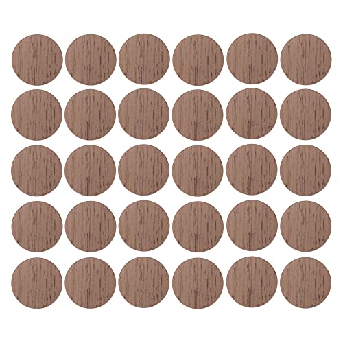 cyclingcolors 30x Abdeckkappen Selbstklebend 20 mm Schrank Regal Bohrloch Abdeckung zum kleben schutzkappen, Eiche dunkel von cyclingcolors