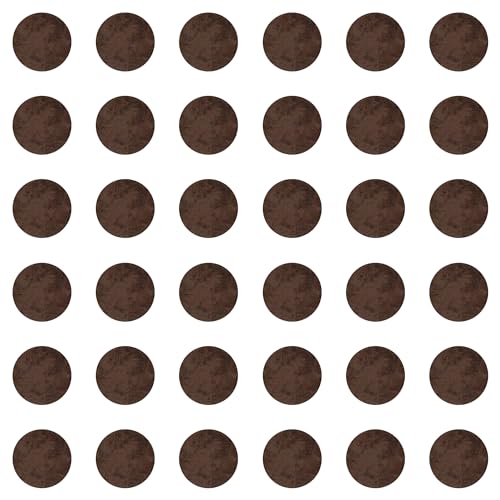 cyclingcolors 36x Abdeckkappen Selbstklebend 25 mm Schrank Regal Bohrloch Abdeckung zum kleben schutzkappen, Béton marron von cyclingcolors