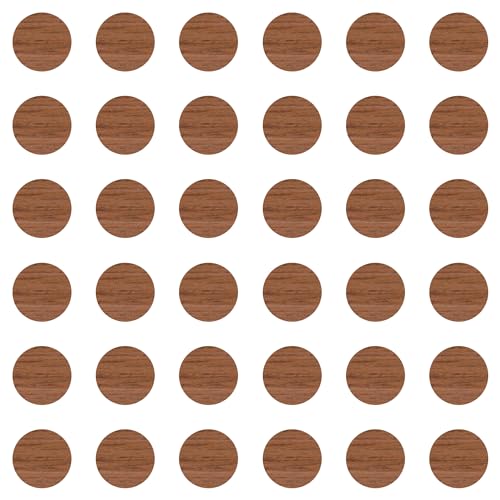 cyclingcolors 36x Abdeckkappen Selbstklebend 25 mm Schrank Regal Bohrloch Abdeckung zum kleben schutzkappen, Chêne cognac von cyclingcolors