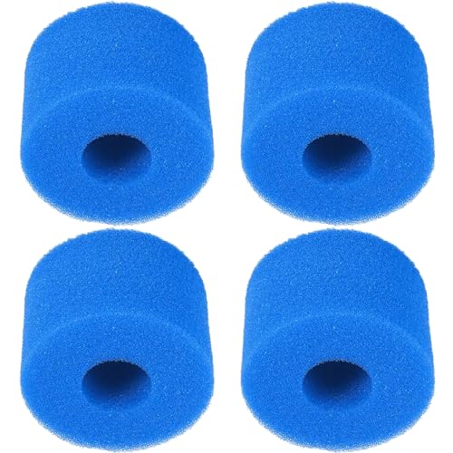 cyclingcolors 4X Filterschwamm Filterpumpe Ø10,8x7,3 cm 40PPI kompatibel mit Intex Purespa S1 Spa Schwimmbad Filtrationsreinigung von cyclingcolors