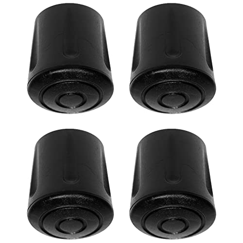 cyclingcolors 4X Möbelfüße Gummi Möbelgleiter Rund Stuhlkappen fusskappen Kappen schutzkappen für stuhlbeine schwarz Rohrkappen Endkappen Rundrohr (14 mm) von cyclingcolors