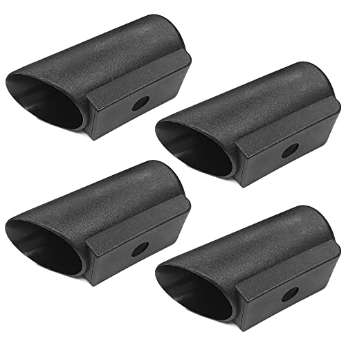 cyclingcolors 4x Gleiter kappen gleitkappen für stahlrohrtische rundrohre schutzkappen stuhlkappen kunststoff schwarz, 38mm von cyclingcolors