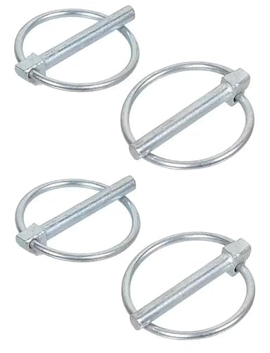 cyclingcolors 4x Klappsplinte 7mm x 43mm Klappstecker Galvanisch Verzinkt Rasenmäher Traktor von cyclingcolors