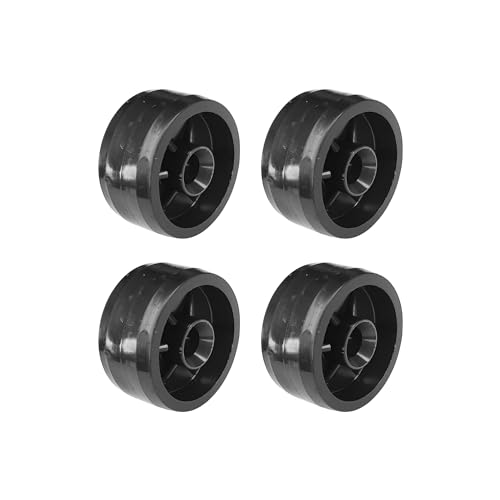 cyclingcolors 4x Kunststoff-Rollen 30mm Schwarz Laufrolle Führungsrolle Möbel Bett Schiebetür Tür Schublade Schrank von cyclingcolors