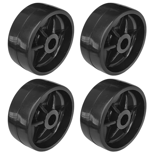 cyclingcolors 4x Kunststoff-Rollen 38mm Schwarz Laufrolle Führungsrolle Möbel Bett Schiebetür Tür Schublade Schrank von cyclingcolors