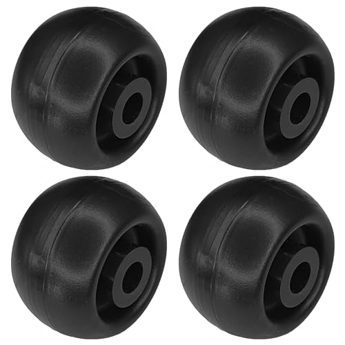 cyclingcolors 4x Kunststoff-Rollen 40mm Schwarz Laufrolle Führungsrolle Möbel Bett Schiebetür Tür Schublade Schrank von cyclingcolors