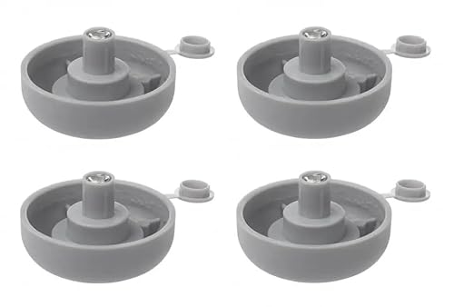 cyclingcolors 4x Möbelfüße Möbelgleiter verstellbar rund mit schrauben randelschraube Klemmschalengleiter Fußstopfen Kunststoff, 17mm grau von cyclingcolors