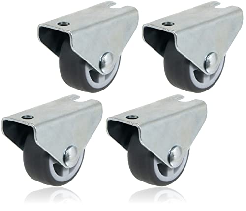 cyclingcolors 4x Möbelrollen 30mm Lenkrollen 30kg / rolle Transportrollen Apparaterollen Rolle Gummi Gummirolle von cyclingcolors