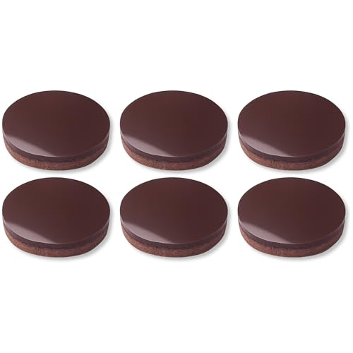 cyclingcolors 6X Silikon Pads antirutsch antivibration selbstklebend 28 mm füße möbelgleiter möbel rtv, braun von cyclingcolors