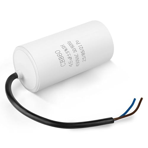 cyclingcolors AnlaufKondensator MotorKondensator CBB60 25uF 450V 2 kabel 100mm Kondensator Elektromotor Kompressor Rasenmäher cyclingcolors AnlaufKondensator MotorKondensator CBB60 25uF 450V 2 kabel 100mm Kondensator Elektromotor Kompressor Rasenmäher von cyclingcolors